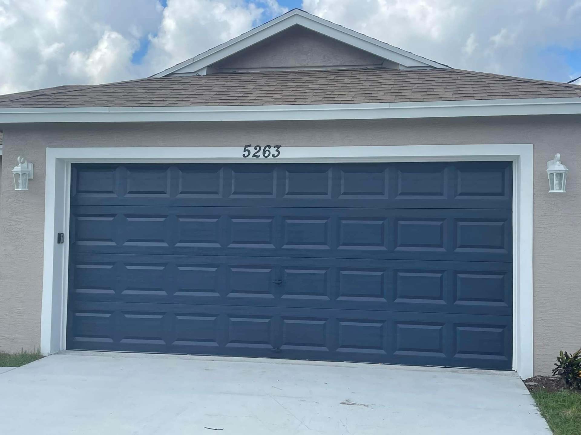 Garage Door Repaint — Stuart — after